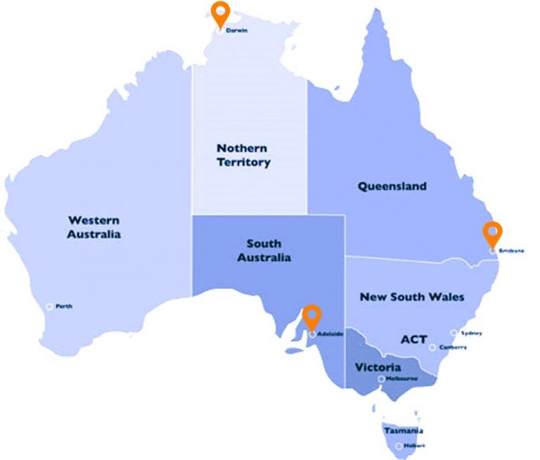 plumbing maintenance services map Plumbing Maintenance Services AUS - Darwin and North Brisbane