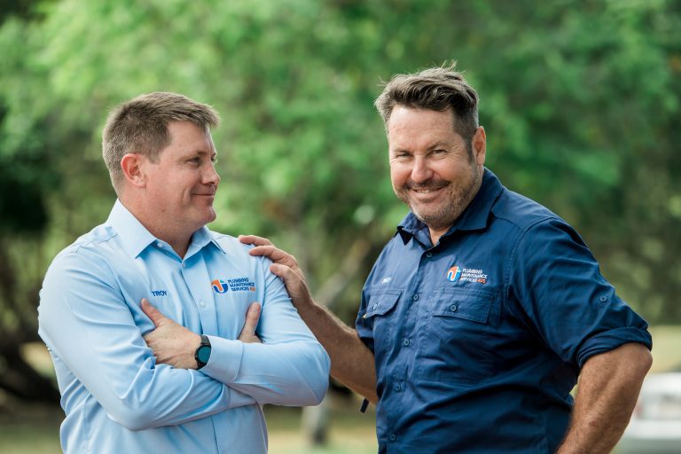 PATRICK WHITEHEAD AND TROY SCHOLL. LEADERSHIP TEAM. Plumbing Maintenance Services AUS - Darwin and North Brisbane