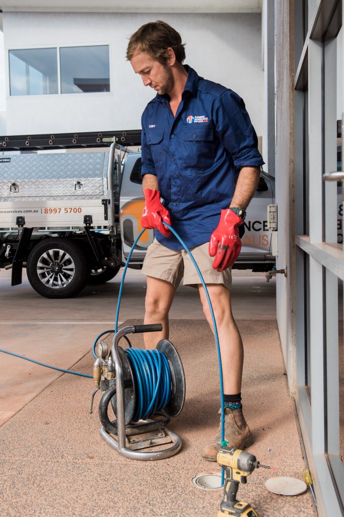TOBY STOLL DOING DRAIN WORK Plumbing Maintenance Services AUS - Darwin and North Brisbane